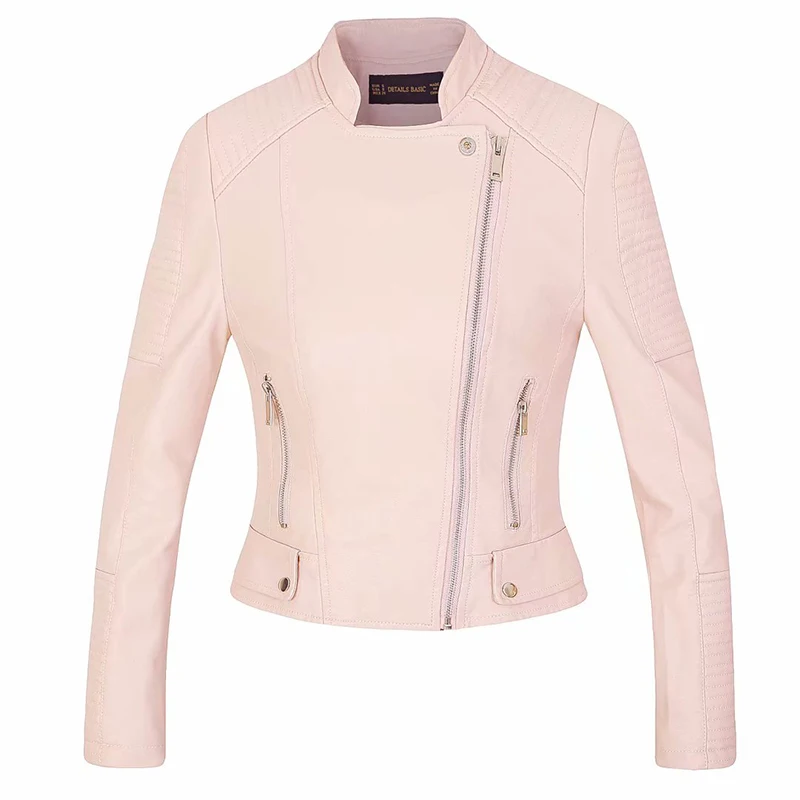 cool girls zipper slim pink coats chic fashion women suede leather jackets 2019 autumn ladies short bomb jacket
cool girls zipper slim pink coats chic fashion women suede leather jackets 2019 autumn ladies short bomb jacket