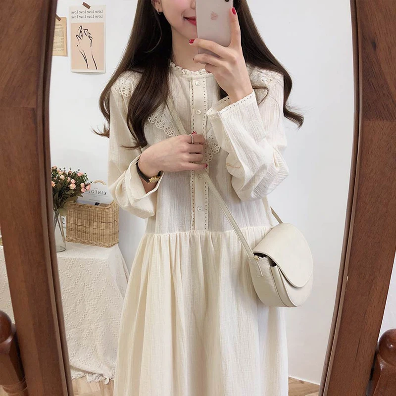 Vintage Style Princess Long Dress Lace Patchwork Long Sleeve High Waist Dress Robe Longue Vestido Largo Vestiti Lunga
Vintage Style Princess Long Dress Lace Patchwork Long Sleeve High Waist Dress Robe Longue Vestido Largo Vestiti Lunga