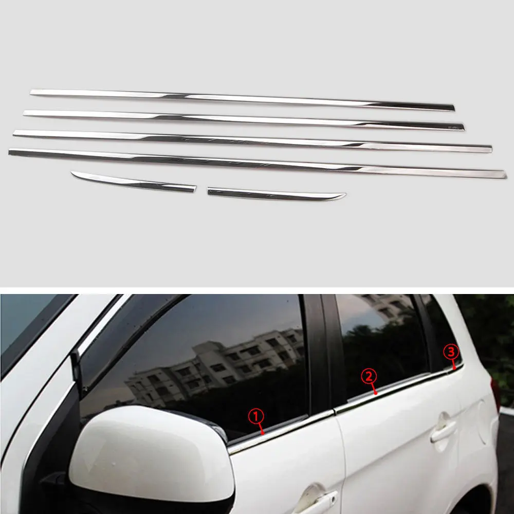 BBQ@FUKA 6 PCS TRIM FIT FOR MITSUBISHI OUTLANDER SPORT ASX 2010-2017 CHROME DOOR WINDOW LINE SILL TRIM COVER STYLING STICKER
BBQ@FUKA 6 PCS TRIM FIT FOR MITSUBISHI OUTLANDER SPORT ASX 2010-2017 CHROME DOOR WINDOW LINE SILL TRIM COVER STYLING STICKER
