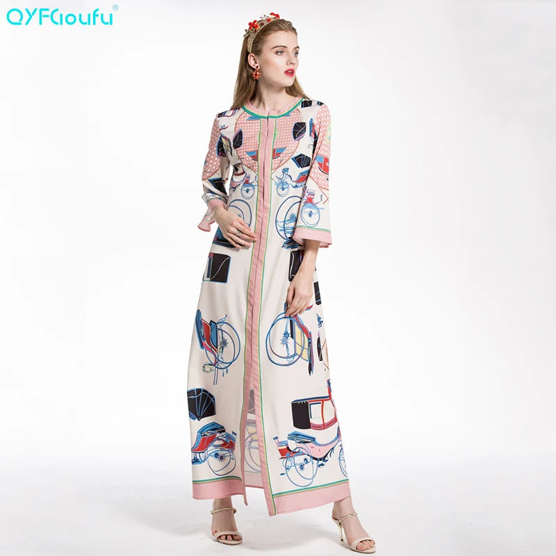 QYFCIOUFU Luxury Runway Dresses 2018 Summer High Quality Designer Long Dress Women's Bohemian Sash Print Side Splits Maxi Dress
QYFCIOUFU Luxury Runway Dresses 2018 Summer High Quality Designer Long Dress Women's Bohemian Sash Print Side Splits Maxi Dress