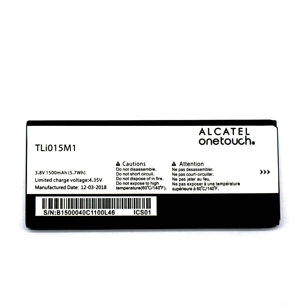 New 1500mAh TLi015M1 battery for Alcatel One Touch Pixi 4 4034A PIXI 4 4034A 4034X 4034F 4034D phone TLi015M7
New 1500mAh TLi015M1 battery for Alcatel One Touch Pixi 4 4034A PIXI 4 4034A 4034X 4034F 4034D phone TLi015M7