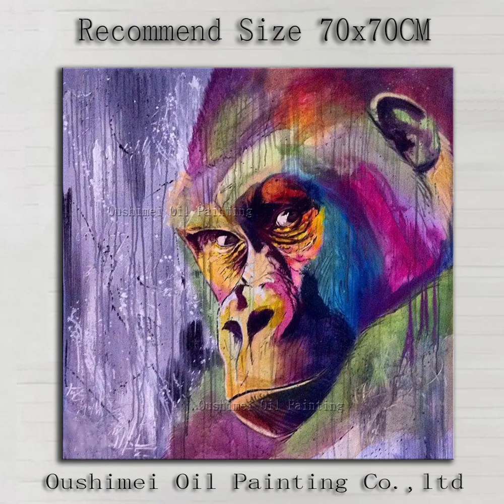 Master Artist 100%Handmade High Quality Modern Abstract Orangutan Oil Painting On Canvas Chimpanzee Oil Painting For Living Room
Master Artist 100%Handmade High Quality Modern Abstract Orangutan Oil Painting On Canvas Chimpanzee Oil Painting For Living Room