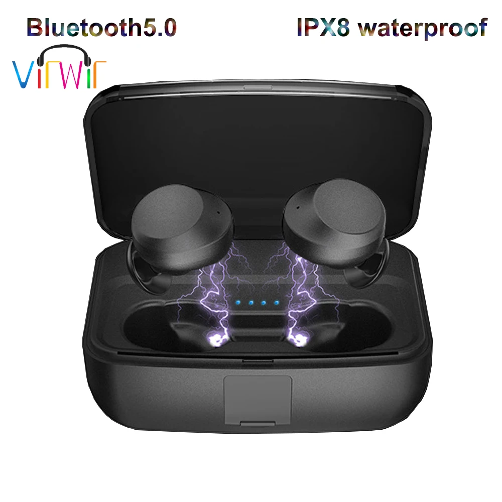 Earphone Bluetooth 5.0 Touch Control Wireless TWS Earbuds IPX8 3000mah Waterproof earphones Music Headset mini Earpiece 2019
Earphone Bluetooth 5.0 Touch Control Wireless TWS Earbuds IPX8 3000mah Waterproof earphones Music Headset mini Earpiece 2019