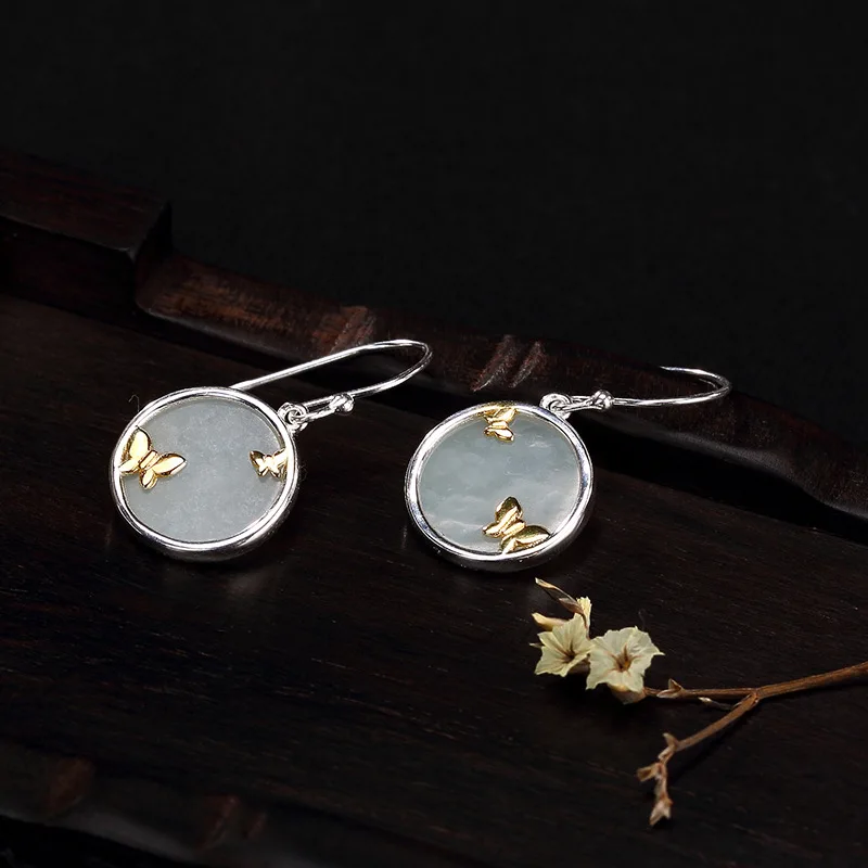 agate silver earrings for girls 3