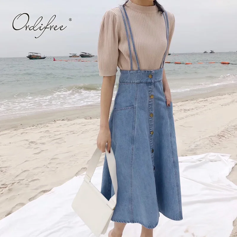 Ordifree 2019 Summer Women Denim Dress Sundress Overalls Vintage Spaghetti Strap Blue Long Jeans Dress
Ordifree 2019 Summer Women Denim Dress Sundress Overalls Vintage Spaghetti Strap Blue Long Jeans Dress