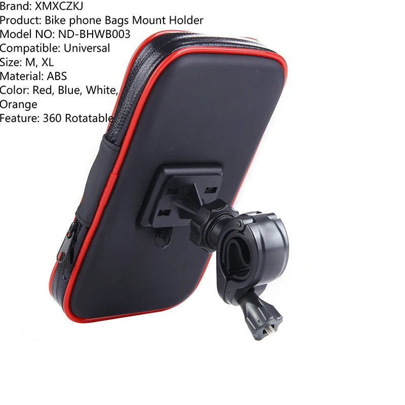 Bike Bicycle Motorcycle Holder with Waterproof Case Bag Handlebar Mount phone Holders Stand For iPhone Samsung Note3/4/5 GPS 3