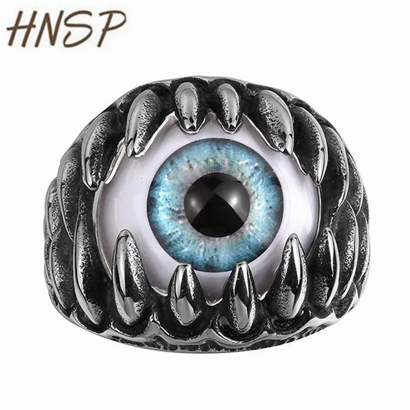 HNSP Punk Dragon Claws Evil Eyes Finger Ring For Mens Male Fashion Jewelry Bague homme Anel masculino Anillos hombre
HNSP Punk Dragon Claws Evil Eyes Finger Ring For Mens Male Fashion Jewelry Bague homme Anel masculino Anillos hombre