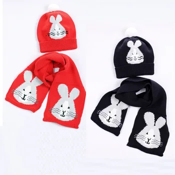 Girl Knit Hat Scarf Set Baby Cotton Warm Winter Beanie Animal Rabbit Pompon Autumn Headwear Boys Skiing Outdoor Accessory
Girl Knit Hat Scarf Set Baby Cotton Warm Winter Beanie Animal Rabbit Pompon Autumn Headwear Boys Skiing Outdoor Accessory