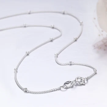 35-80cm Slim Thin Pure 925 Sterling Silver Beads Curb Chain Choker Necklaces Women Girls Jewelry kolye collares collier ketting
35-80cm Slim Thin Pure 925 Sterling Silver Beads Curb Chain Choker Necklaces Women Girls Jewelry kolye collares collier ketting