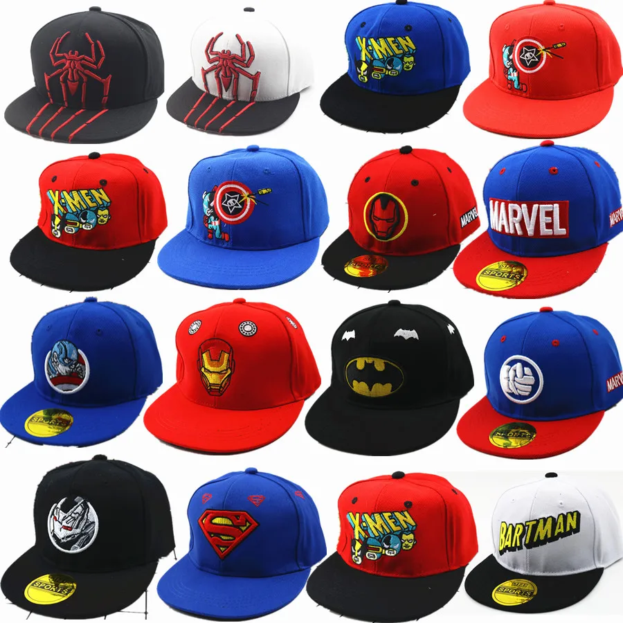 4-8 years old Kid's superhero embroidery Cap Endgame batman Hat Adjustable Trucker Hip-Hop Leisure Snapback Baseball cap
4-8 years old Kid's superhero embroidery Cap Endgame batman Hat Adjustable Trucker Hip-Hop Leisure Snapback Baseball cap