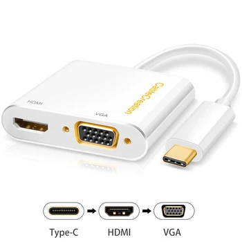 USB C to HDMI VGA USB Type C (Thunderbolt 3 Compatible) to HDMI 4K VGA Adapter USB-C HDMI VGA conveter adapter for MacBook Pro
USB C to HDMI VGA USB Type C (Thunderbolt 3 Compatible) to HDMI 4K VGA Adapter USB-C HDMI VGA conveter adapter for MacBook Pro