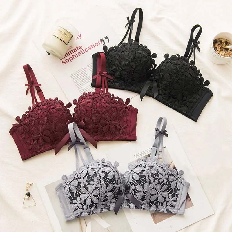 Roseheart Women Fashion Red Gray Bras Push Up Bow Wireless Lace Padded Bra Lingerie Bralette Underwear Cup A B Female Bras
Roseheart Women Fashion Red Gray Bras Push Up Bow Wireless Lace Padded Bra Lingerie Bralette Underwear Cup A B Female Bras