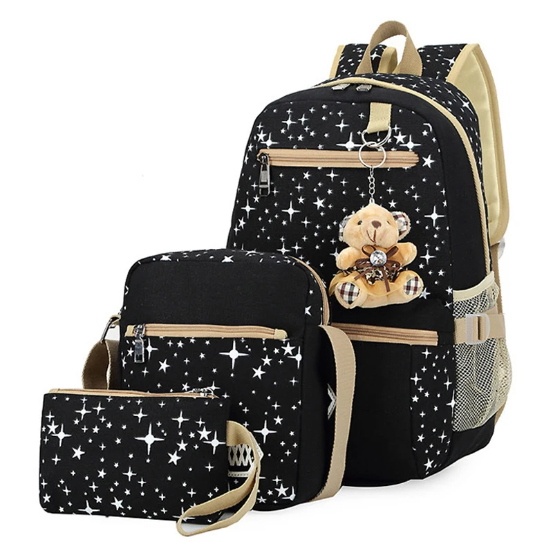 3pcs/set Women Backpack School Bags Star Printing Cute Backpacks School Backpack For Teenage Girls Travel Bag Rucksacks Mochila
3pcs/set Women Backpack School Bags Star Printing Cute Backpacks School Backpack For Teenage Girls Travel Bag Rucksacks Mochila