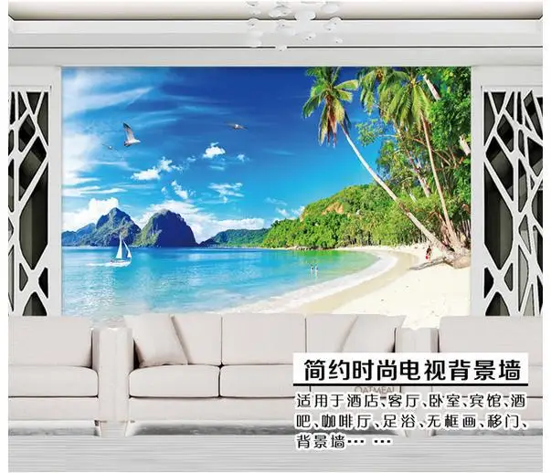 Custom photo wallpaper 3d murals wallpaper Beach landscape living room wall background wall papers home decor
Custom photo wallpaper 3d murals wallpaper Beach landscape living room wall background wall papers home decor