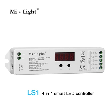 Mi Light LS1 DC12V 24V 15A single color Dimming dural white CCT RGB and RGBW 4 in 1 smart LED controller
Mi Light LS1 DC12V 24V 15A single color Dimming dural white CCT RGB and RGBW 4 in 1 smart LED controller