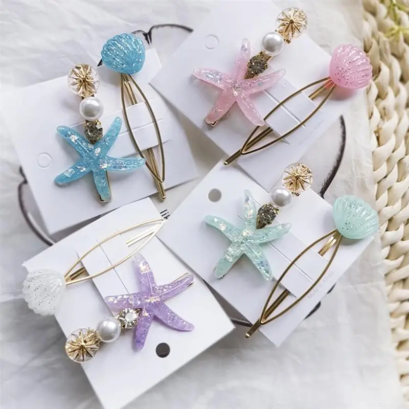 Creative Star Shell Hairpins Sets Fashionable Decor Hairpins Headdress Hair Accessories For Woman Lady Girl Hair Styling
Creative Star Shell Hairpins Sets Fashionable Decor Hairpins Headdress Hair Accessories For Woman Lady Girl Hair Styling