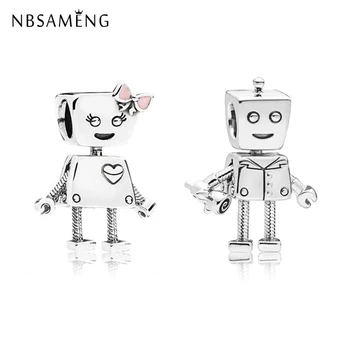 Fashion Silver Plated Bead Charm Smart Rob & Bella Charms Bot Fit Pandora Bracelet & Bangle DIY Women Jewelry Making 2018
Fashion Silver Plated Bead Charm Smart Rob & Bella Charms Bot Fit Pandora Bracelet & Bangle DIY Women Jewelry Making 2018