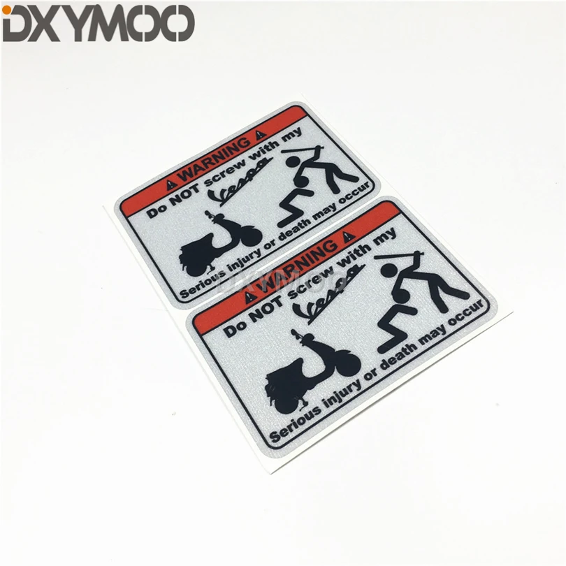 Car Styling Vinyl Decal Serious Injury Warning Motorcycle Sticker for Italy Piaggio DO NOT TOUCH MY VESPA
Car Styling Vinyl Decal Serious Injury Warning Motorcycle Sticker for Italy Piaggio DO NOT TOUCH MY VESPA