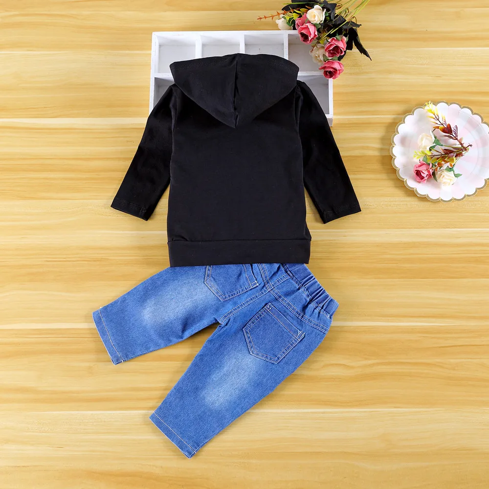 Newborn Infant Baby Girls Boys Letter MINI BOSS Print Hooded Tops Shirt+Denim Elastic Pants Outfits Sets Autumn Spring Clothes
Newborn Infant Baby Girls Boys Letter MINI BOSS Print Hooded Tops Shirt+Denim Elastic Pants Outfits Sets Autumn Spring Clothes