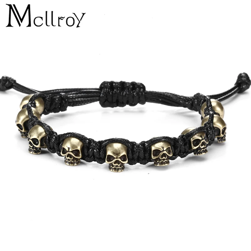 Mcllroy Bracelet men Bracelets & bangles Braided Rope chain Retro Copper color Titanium steel bracelet valentine erkek bileklik
Mcllroy Bracelet men Bracelets & bangles Braided Rope chain Retro Copper color Titanium steel bracelet valentine erkek bileklik