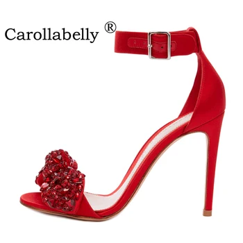 2019 New Summer Genuine Leather Crystal Rhinestone Sandals Open Toe Sexy High Heels Bowtie Ankle Strap Wedding Stiletto Shoes
2019 New Summer Genuine Leather Crystal Rhinestone Sandals Open Toe Sexy High Heels Bowtie Ankle Strap Wedding Stiletto Shoes