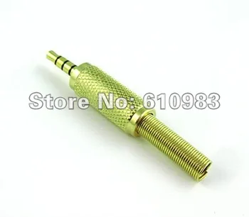 (5 pieces/lot) Wholesale 3.5mm male plug connector adapter 4 tracks stereo Audio straight goldplated for cable
(5 pieces/lot) Wholesale 3.5mm male plug connector adapter 4 tracks stereo Audio straight goldplated for cable