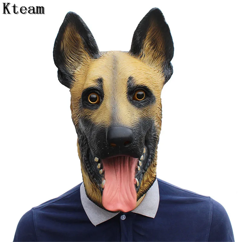 New Halloween German Shepherd Latex Dog Head Animal Mask Full Face Adult Pug Mask Masquerade Fancy Dress Cosplay Costume Props 
New Halloween German Shepherd Latex Dog Head Animal Mask Full Face Adult Pug Mask Masquerade Fancy Dress Cosplay Costume Props