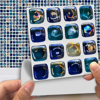 18pcs/set Removable 3D Tile Stickers Cover 0.18m*2 Self-adhesive Waterproof Kitchen Bathroom Decor Matte Wall Sticker Decals
18pcs/set Removable 3D Tile Stickers Cover 0.18m*2 Self-adhesive Waterproof Kitchen Bathroom Decor Matte Wall Sticker Decals