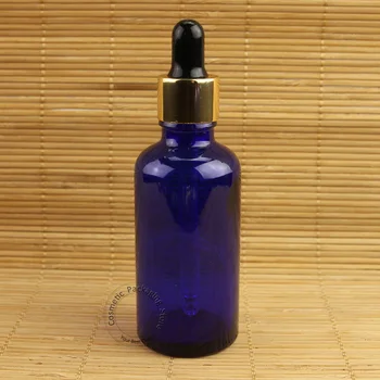 20pcs/Lot New Glass 50ml Essenttial Oil Bottle Dropper Cap Container Makeup Tool Vial 50g Packaging Empty Refillable Jar