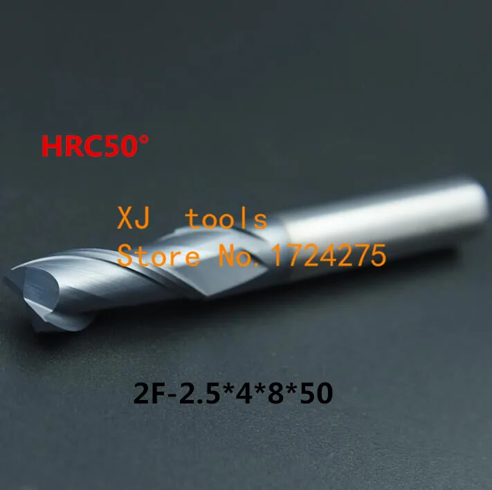 HRC50 2F-2.5*4*8*50 Alloy Carbide Milling Tungsten Steel Milling Cutter End Mill coating:nano,The Lather,boring Bar,cnc,machine
HRC50 2F-2.5*4*8*50 Alloy Carbide Milling Tungsten Steel Milling Cutter End Mill coating:nano,The Lather,boring Bar,cnc,machine