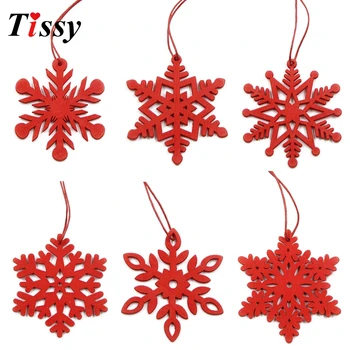 6PCS Christmas Snowflakes White&Red Wooden Pendants Ornaments DIY Craft Xmas Tree Ornament Christmas Party Decorations Kids Gift
6PCS Christmas Snowflakes White&Red Wooden Pendants Ornaments DIY Craft Xmas Tree Ornament Christmas Party Decorations Kids Gift