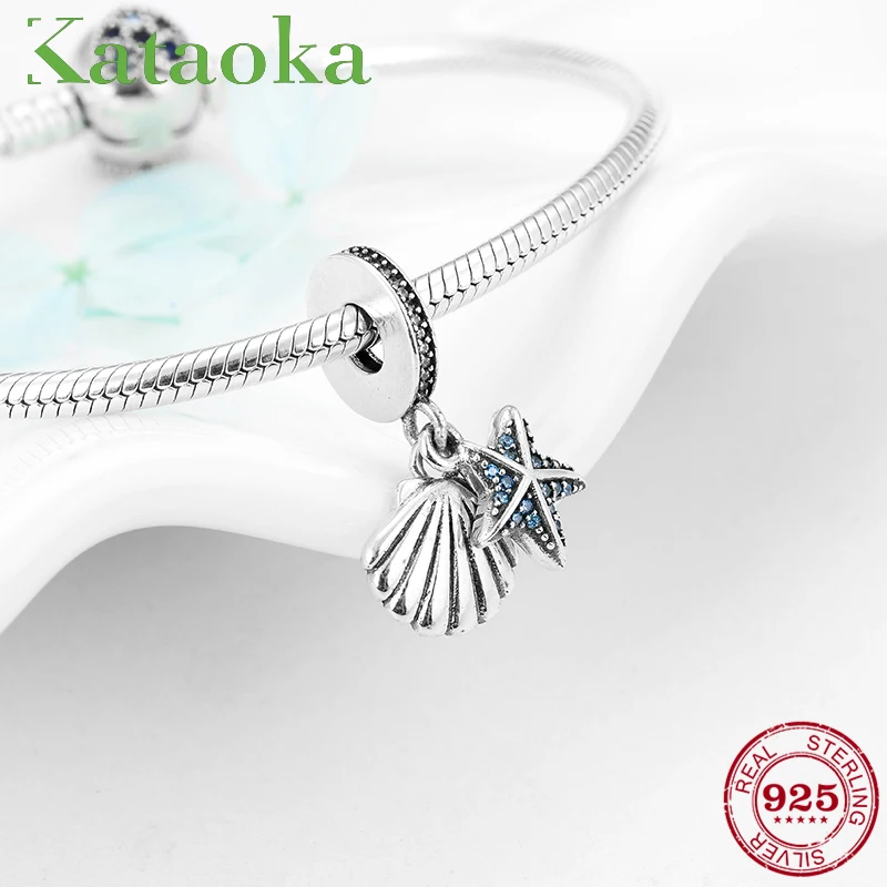 925 Sterling Silver Sea Beach style Pendant Starfish shell Charms Fit Original Pandora Charm Bracelets Necklaces DIY Jewelry
925 Sterling Silver Sea Beach style Pendant Starfish shell Charms Fit Original Pandora Charm Bracelets Necklaces DIY Jewelry