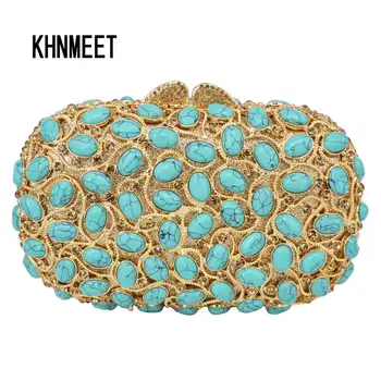 Luxury turquoise Crystal Evening Bag Party Purse Women Wedding Bridal Bag Female pochette Prom banquet Bag Ladies Day Clutch
Luxury turquoise Crystal Evening Bag Party Purse Women Wedding Bridal Bag Female pochette Prom banquet Bag Ladies Day Clutch