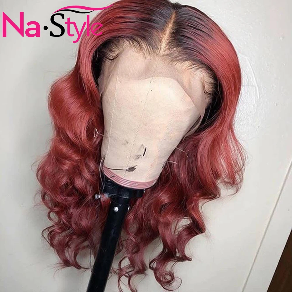 1b/99j Ombre Lace Front Wig For Black Roots Women Red 13x6 Lace Frontal Wig With Baby Hair Glueless Brazilian Body Wave Wig Remy
1b/99j Ombre Lace Front Wig For Black Roots Women Red 13x6 Lace Frontal Wig With Baby Hair Glueless Brazilian Body Wave Wig Remy