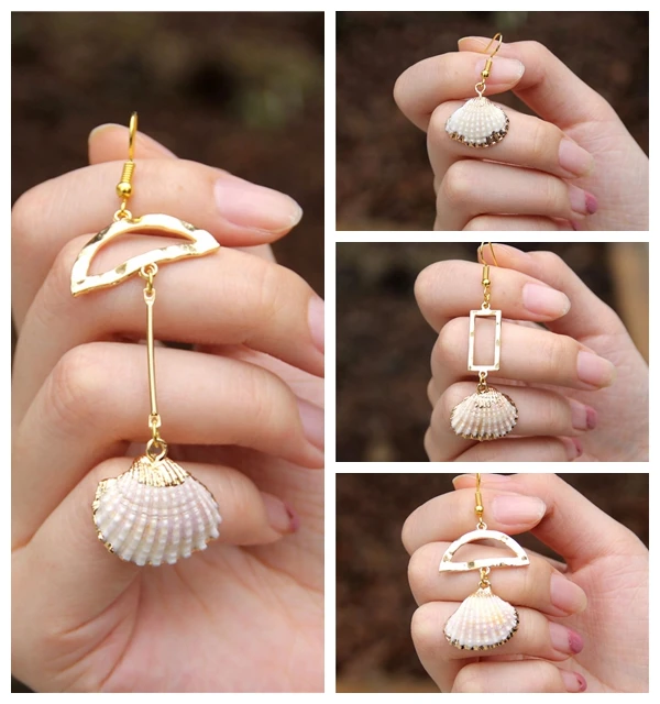 New Sea Shell Pendant Earrings Gold Color Statement Earrings For Women Weddings Party Irregular Geometric Jewelry Gift Vacation
New Sea Shell Pendant Earrings Gold Color Statement Earrings For Women Weddings Party Irregular Geometric Jewelry Gift Vacation