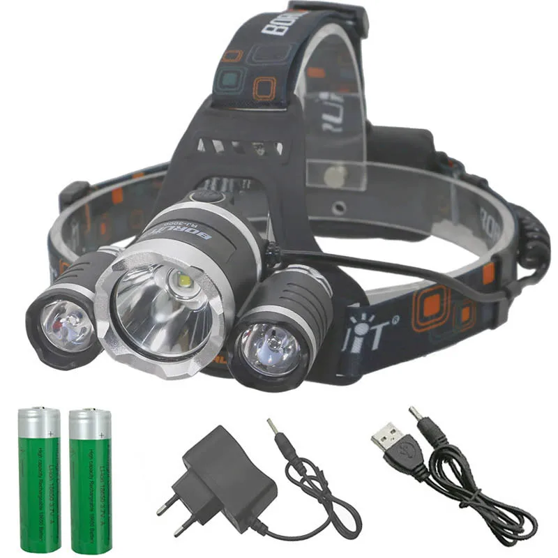 LED lamp Headlamp Original 18650 Rechargeable Headlight Waterproof XML T6 2R 6000lm LED with 3.7v battery AC charger
LED lamp Headlamp Original 18650 Rechargeable Headlight Waterproof XML T6 2R 6000lm LED with 3.7v battery AC charger