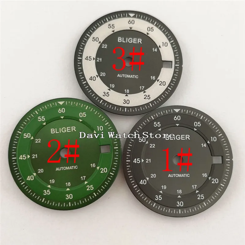 28.5mm Bliger Dial fit ETA 2836/2824 2813/3804 Miyota 82Series movement A901 | Наручные часы