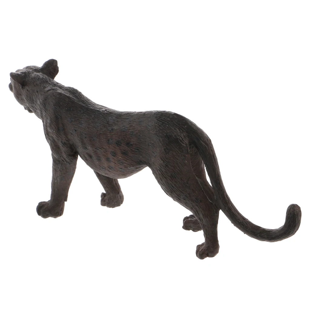 Wild Jungle Animal Model Statue, Black Panther & Silverback Gorilla Figures, Kids Educational Toy, Home Decor