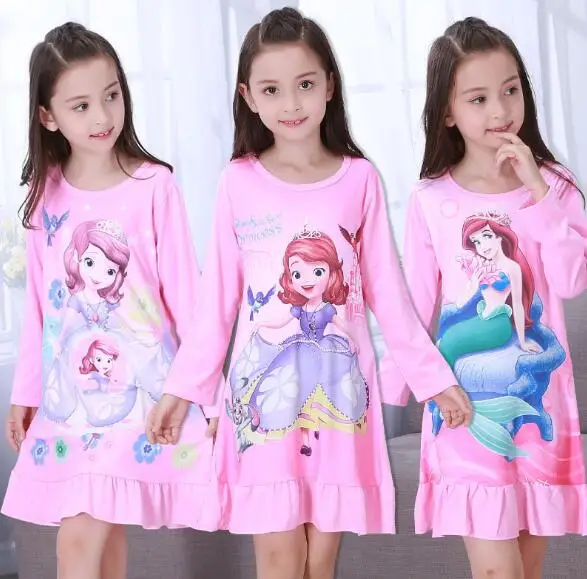 Spring & Autumn Big girls Nightgown Pajamas kids long sleeved nightdress cute cartoon child female baby sleeping dress 2-13T UY9
Spring & Autumn Big girls Nightgown Pajamas kids long sleeved nightdress cute cartoon child female baby sleeping dress 2-13T UY9