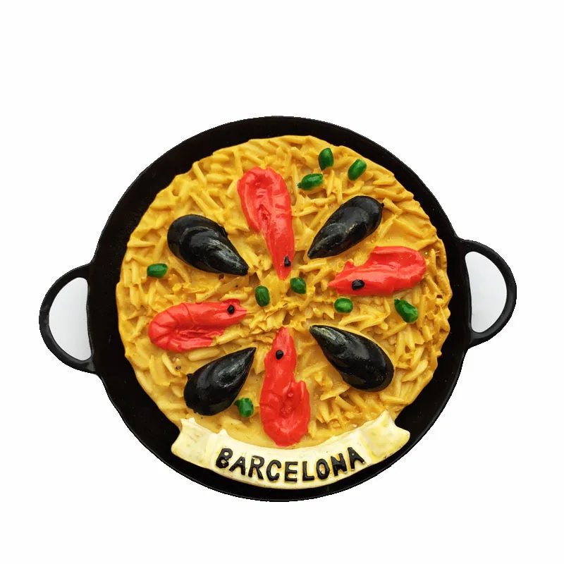 BABELEMI 1pcs Spain Barcelona Snacks Seafood Risotto Tourist Souvenir Fridge Magnet Refrigerator Magnets Sticker Home Decoration
BABELEMI 1pcs Spain Barcelona Snacks Seafood Risotto Tourist Souvenir Fridge Magnet Refrigerator Magnets Sticker Home Decoration