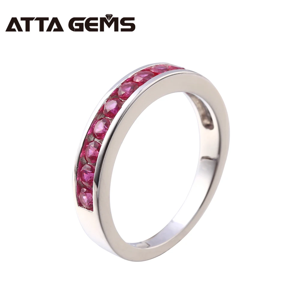 Ruby Sterling Silver Ring For Women Wedding Engagement Style Round Fine Created Ruby Exquisite Design Birthday Gifts For Lovers
Ruby Sterling Silver Ring For Women Wedding Engagement Style Round Fine Created Ruby Exquisite Design Birthday Gifts For Lovers