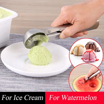 Stainless Steel Ice Cream Scoop Ice Ball Maker Frozen Yogurt Cookie Dough Meat Balls Ice Cream Spoon Tools Watermelon Spoon
Stainless Steel Ice Cream Scoop Ice Ball Maker Frozen Yogurt Cookie Dough Meat Balls Ice Cream Spoon Tools Watermelon Spoon