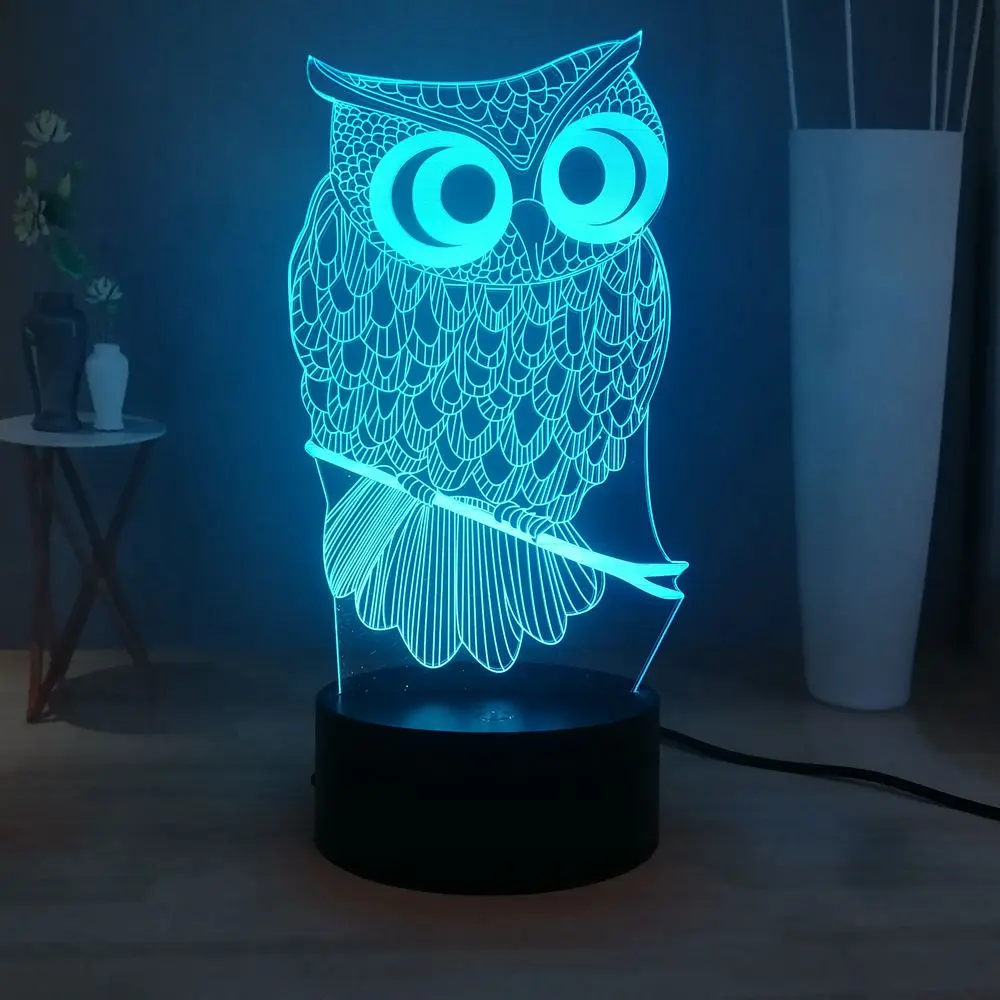 2019 LED Baby Sleep Night Light Animal Owl USB Remote 3D Visual Desk Lamp Novelty Multicolor Room Decor Children Birthday Gift
2019 LED Baby Sleep Night Light Animal Owl USB Remote 3D Visual Desk Lamp Novelty Multicolor Room Decor Children Birthday Gift