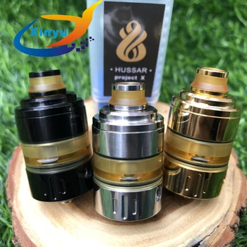 2018 Hot Hussar Project X style RTA 2 ml capacity 316 stainless steel Vaporizer adjustable air flow tank fit 510 thread vape mod
2018 Hot Hussar Project X style RTA 2 ml capacity 316 stainless steel Vaporizer adjustable air flow tank fit 510 thread vape mod