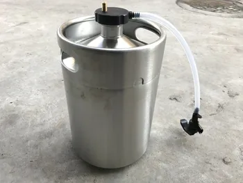5L Homebrew Growler Mini Keg Stainless Steel Keg Style Beer Growler with mini Mini Keg Coupler
5L Homebrew Growler Mini Keg Stainless Steel Keg Style Beer Growler with mini Mini Keg Coupler