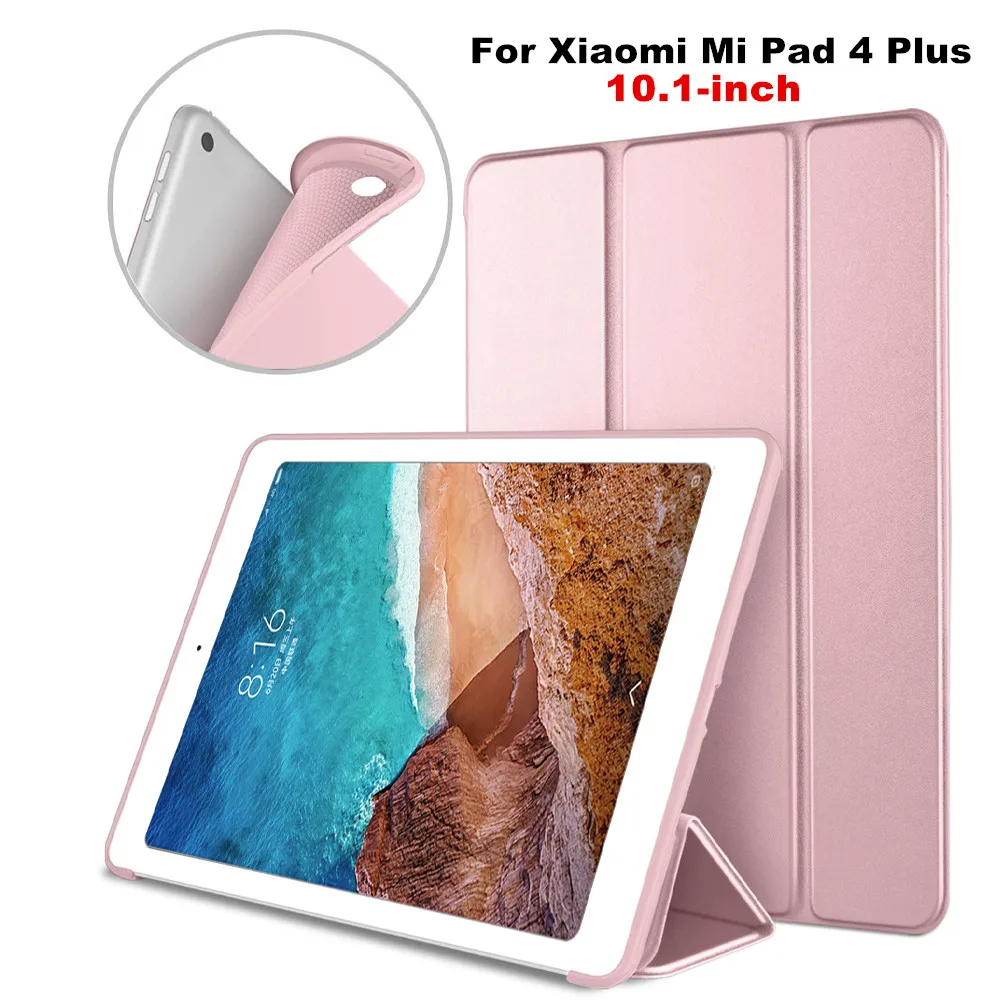 Mipad4 plus Case Smart Cover Trifold Stand Soft Back Cover For Xiaomi Mi Pad 4 Plus PC Tablet 10.1" case cover Auto Sleep/Wake
Mipad4 plus Case Smart Cover Trifold Stand Soft Back Cover For Xiaomi Mi Pad 4 Plus PC Tablet 10.1" case cover Auto Sleep/Wake