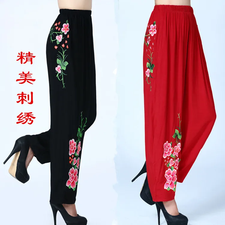 Women's spring and summer new national wind casual pants high waist large size wide leg pants bloomers cotton and linen pants
Women's spring and summer new national wind casual pants high waist large size wide leg pants bloomers cotton and linen pants