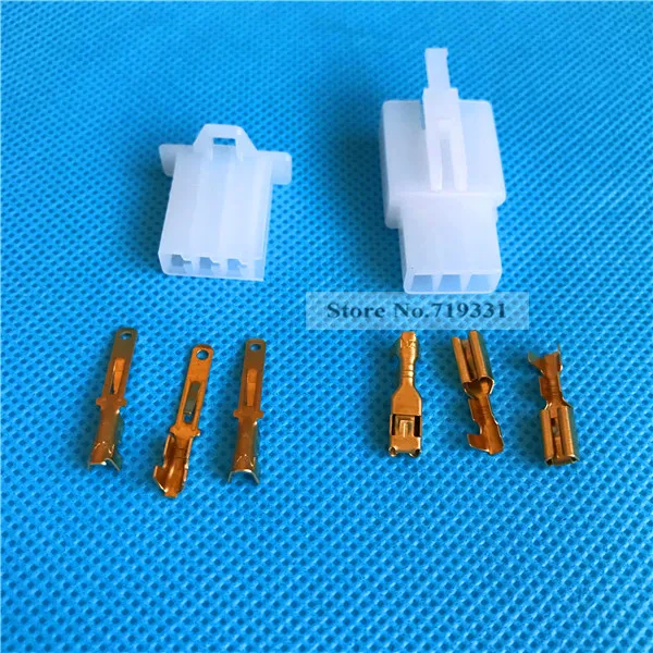 20sets 2.8mm 3 Way/pin automotive motorcycle electrical connectors Kits Male Female wire terminal socket plug for Motorbike Car
20sets 2.8mm 3 Way/pin automotive motorcycle electrical connectors Kits Male Female wire terminal socket plug for Motorbike Car