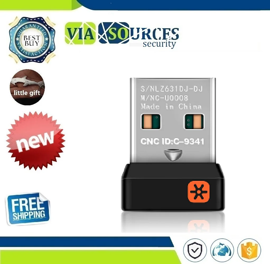 Wireless Dongle Receiver Unifying USB Adapter for Logitech Mouse Keyboard Connect 6 Device for MX M905 M950 M505 M510 M525 Etc
Wireless Dongle Receiver Unifying USB Adapter for Logitech Mouse Keyboard Connect 6 Device for MX M905 M950 M505 M510 M525 Etc