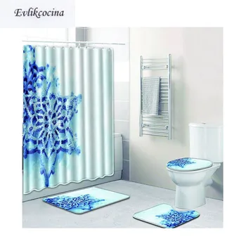 Free Shipping 4Pcs Snowflake Model Banyo Paspas Bathroom Bath Mat Set Nonslip Tapete Banheiro Washable Toilet Rugs Alfombra Bano
Free Shipping 4Pcs Snowflake Model Banyo Paspas Bathroom Bath Mat Set Nonslip Tapete Banheiro Washable Toilet Rugs Alfombra Bano